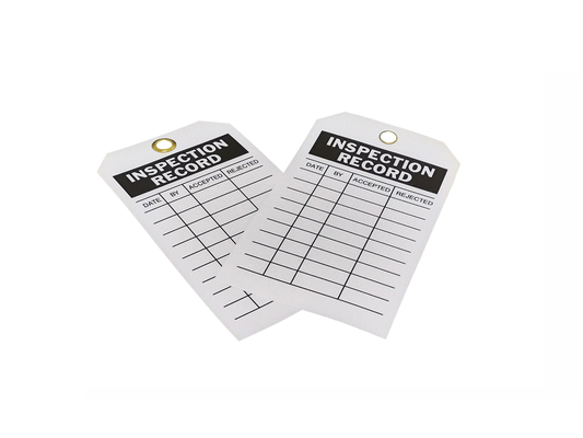 Customized Logo Plastic Safety Tag for Chemical Hazard Identification