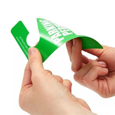 Green Parking Permit PVC Hang Tag Waterproof Durable Tag for Car