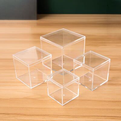 Customize Acrylic Display Plexiglass Mini Storage Box With Lid Acrylic Box