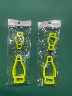 Multi color Plastic Glove Clips designed for safety and durability with customizable size and color options for business