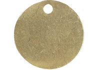 Blank Tag Durable Brass Interlocking Stencils 1" Diameter 18 Gauge Thickness