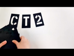 Özel Baskı PVC Dörtgen Siyah Sayı ve Harf Genel için Stencil