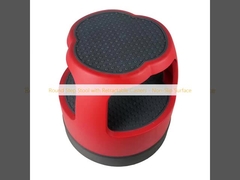 Çekilebilir rotorlu yuvarlak basamaklı tabure - kaymaz yüzey