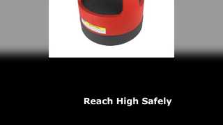 Kırmızı 15 Basamaklı Tabure 300lb Kapasite