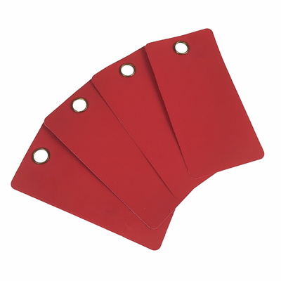 Özel PVC Güvenlik Etiketi 3 in * 6 1/4 inç Sabit Malzeme ve Logo ile