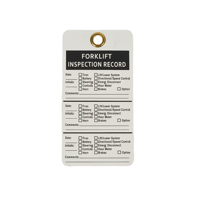 Custom Safety Lockout Tag with Logo/Text Printing - Plastic Material