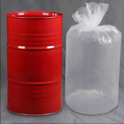 Fabrika Toptan Teslim Özel Güvenli Plastik 5 15 30 55 Gallon LDPE Şeffaf Yuvarlak Alt Plastik Davul Kaplama Çantaları