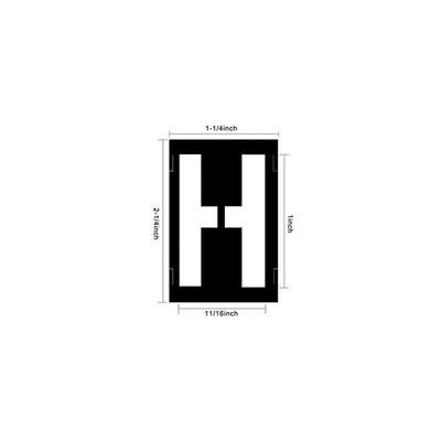 PVC Stencil Black Number and Letter Stencil for Painting Plastic Stencil