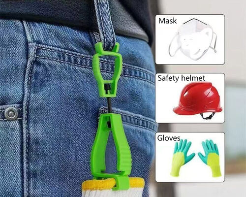 İş eldivenleri için özel yüksek dayanıklılıklı POM Plastik Anti-kayıp Güvenlik Kaymaz Eldiven Klip Sahibi