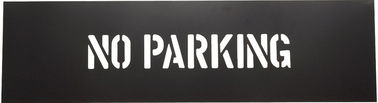 Chemical Resistant No Parking Plastic Letter Stencils Durable Traffic Marking