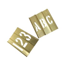 Customized Standard Brass Interlocking Stencils Brass 65 Material Golden Color